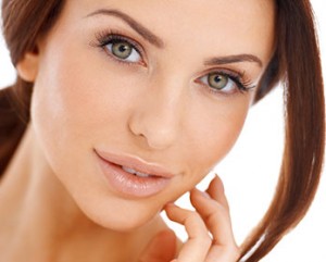 Auburn Hair Model with Green Gray Eyes Copy 2